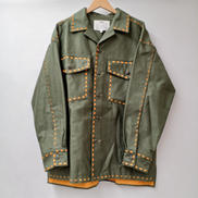 LASER STITCH MILITARY JACKET|AMOK