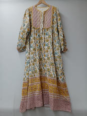 インド綿キルト花柄ワンピース|FREADA