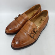 ダブルモンクストラップレザーシューズ|SAINT LAURENT