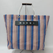 フラワーカフェストライプトートバッグ|MARNI