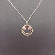 K10スマイリーネックレス|STAR JEWELRY