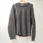 LONG ZIPPER KNIT PULLOVER|MAISON SPECIAL