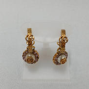 ダブルGフラワーフープピアス|GUCCI