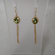 K10ピアス|宝石付きピアス