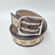 GGキャンバスレザーベルト|GUCCI