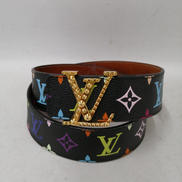 マルチカラーサンチュールLVイニシャルノワール|LOUIS VUITTON