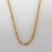 K18チェーンネックレス|宝石無しネックレス