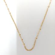 K18チェーンネックレス|宝石無しネックレス