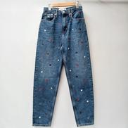 花刺繍デニムパンツ|TOMMY JEANS
