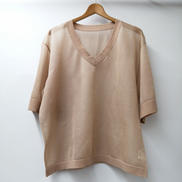 SHEER VNECK KNIT TOPS|CLANE