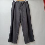 DOUBLE CLOTH DEEP TUCK SLACKS|WYM