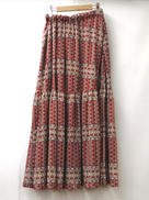 エスニック柄ギャザースカート|BEARDSLEY(FRIPIER)