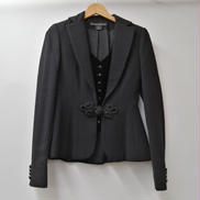 Lauren Ralph Lauren ブラック テーラードジャケット Ralph Lauren - デッドストック 90s LAUREN ラルフローレン