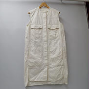 リネン混ノースリーブワンピース|HERMES