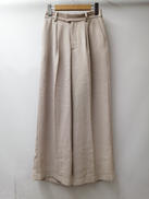 リネンライクサイドスリットパンツ|STUDIOUS