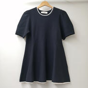 バイカラーミラノリブペプラムニットプルオーバー|AVENIRETOILE