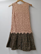 レースXチェックドッキングワンピース|DOLCE&GABBANA