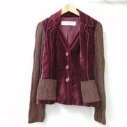 ベロアニット切替ジャケット|CHRISTIAN DIOR