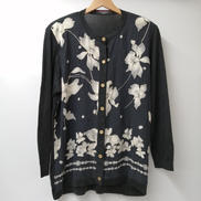 シルク切替カーディガン|LEONARD