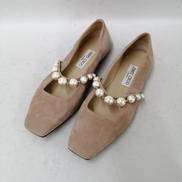パールストラップフラットシューズ|JIMMY CHOO
