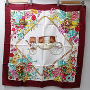 スカーフ(馬車、花柄)|GUCCI