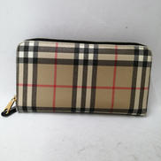 ノバチェックラウンドジップ財布|BURBERRY