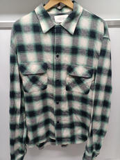 オープンカラーオンブレチェックシャツ|UNUSED