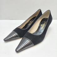 クロコダイル型押しパンプス|CHANEL