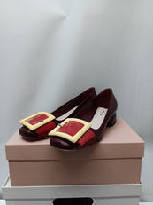 スクエアパテントパンプス|MIUMIU