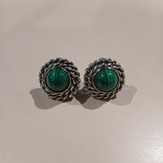 VINTAGE MALACHITE EARRINGS|TIFFANY&CO.
