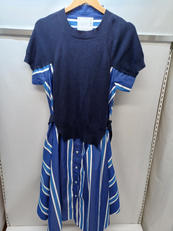 SSニットドッキングシャツワンピース|SACAI