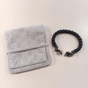 レザー編み込みブレスレット|GUCCI