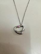 オープンハートスモール1Pピンクサファイア|TIFFANY&CO.