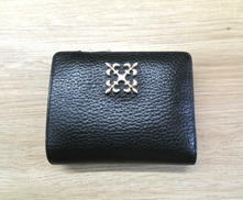 モノグラムプレートウォレット|russet