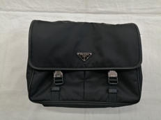 RE-NYLON×サフィアーノレザー ショルダーバッグ|PRADA