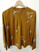 L/S総柄ちりめんカットソー|詩仙堂 BY HITOSHI