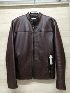 牛革シングルライダースジャケット|COACH