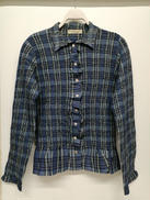 L/Sシャーリング加工ワイシャツ|PEPLUM