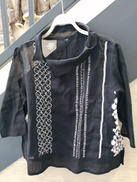 刺繍入りシアーブラウス|慈雨