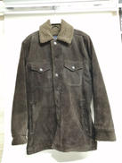 牛革　ボア襟付きジャケット|GAP