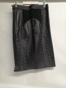 レザースタッズスカート|VERSACE