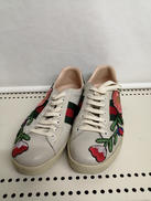 フローラルレザーローカットスニーカー|GUCCI
