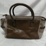 レザー&キャンバスハンドバッグ|AGNES B.