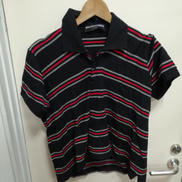 ボーダープリーツポロシャツ|BALENCIAGA