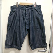 ストライプハーフデニムパンツ|EVISU