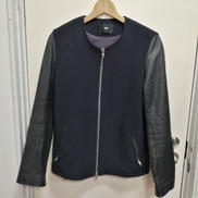 レザー切替ブルゾン|HARE