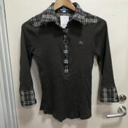 ノバチェックハーフボタンカットソー|BURBERRY