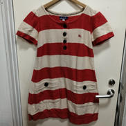 ハーフボタンSSボーダーワンピース|BURBERRY BLUE LABEL