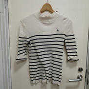 7分袖ボーダーニット|BURBERRY BLUE LABEL