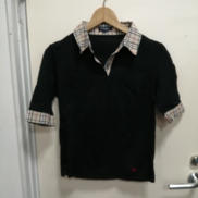 襟袖チェック柄SSシャツ|BURBERRY